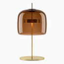 Lampe à poser design à LED en métal doré et abat-jour en verre rétro Light