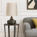 Lampe à poser en céramique design avec abat-jour en tissu Mariage