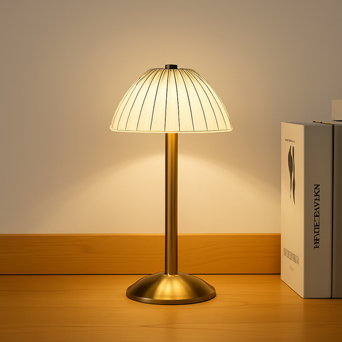 lampe à poser led tactile rechargeable sans fil pour lecture et détente - vue 2 sur 9