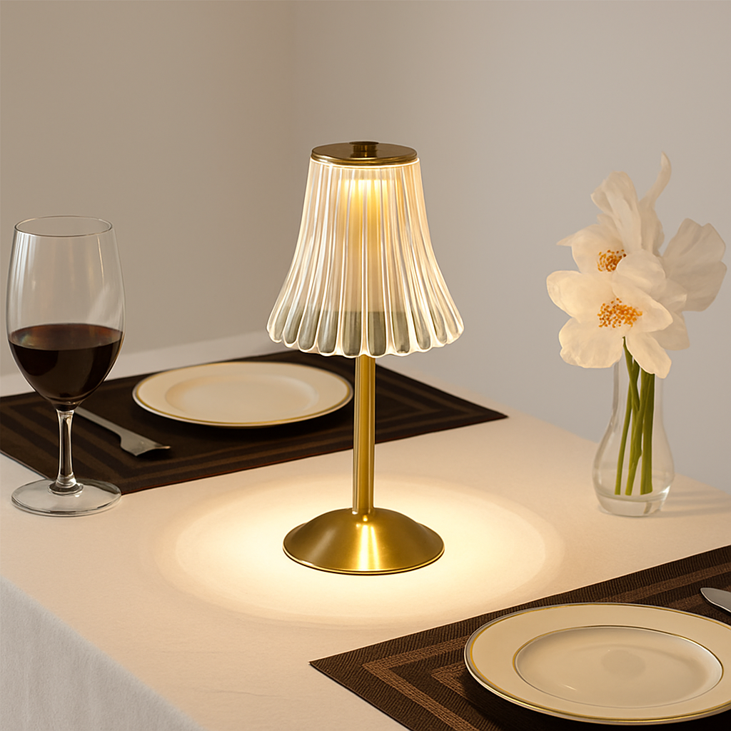 lampe à poser led tactile rechargeable sans fil pour lecture et détente - vue 4 sur 9