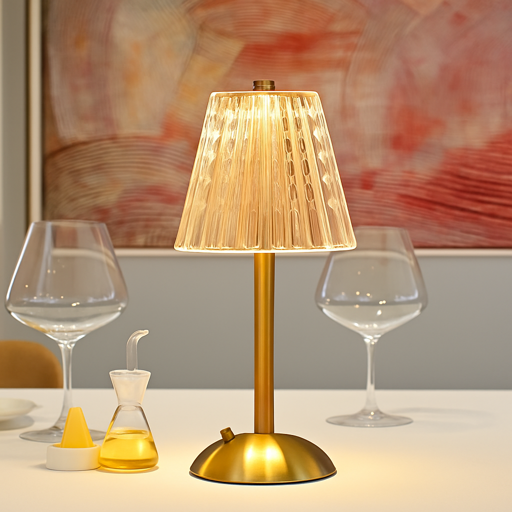 lampe à poser led tactile rechargeable sans fil pour lecture et détente - vue 8 sur 9