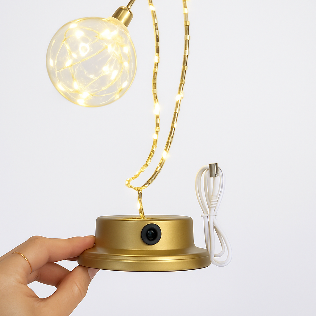 lampe à poser led étoile lune pour veilleuse et bureau - vue 6 sur 9