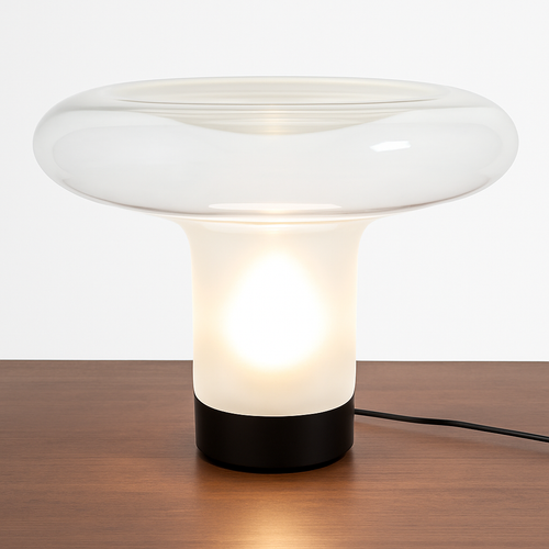 lampe à poser moderne en verre design champignon pour intérieur - vue 5 sur 7