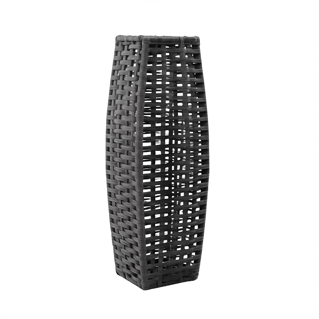 lampe solaire en rotin pour extérieur et jardin - vue 8 sur 8