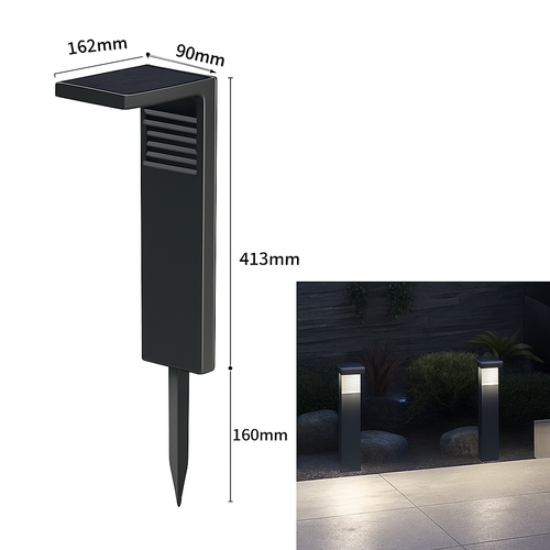 lampe solaire étanche pour éclairage extérieur de jardin - vue 14 sur 14