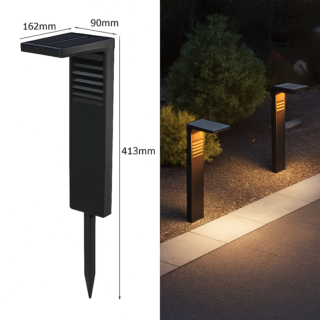 lampe solaire étanche pour éclairage extérieur de jardin - vue 10 sur 14