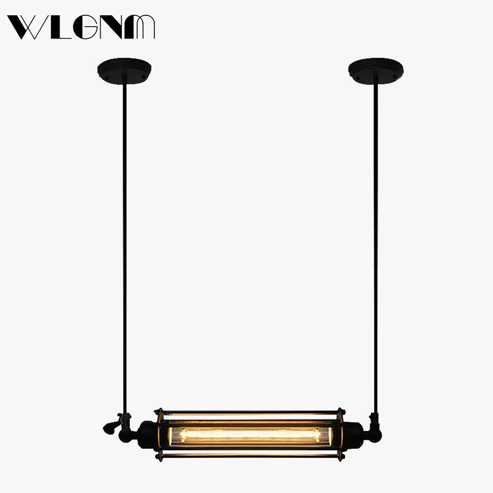 lampe suspendue industrielle rétro pour loft café restaurant avec luminaires réglables