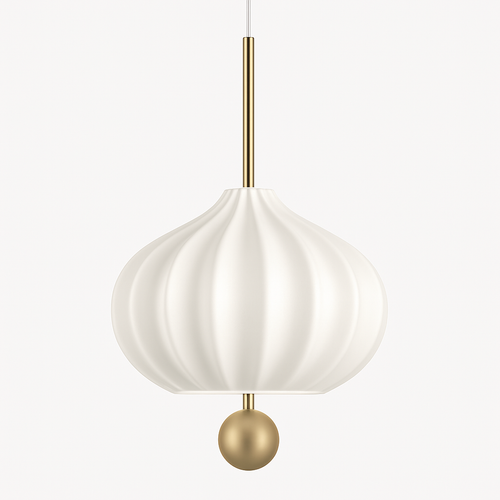lampe suspendue moderne en verre avec fil réglable en métal - vue 5 sur 8