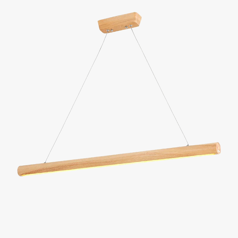 lampe suspendue nordique en bois massif pour intérieur led
