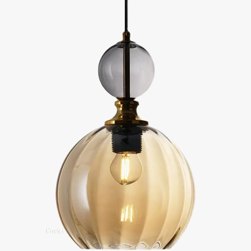 Suspension design coloré verre nordique maison décor