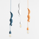 lampe suspension résine écureuil nordique led loft décoratif