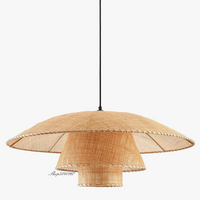 Lampe Vintage en rotin
