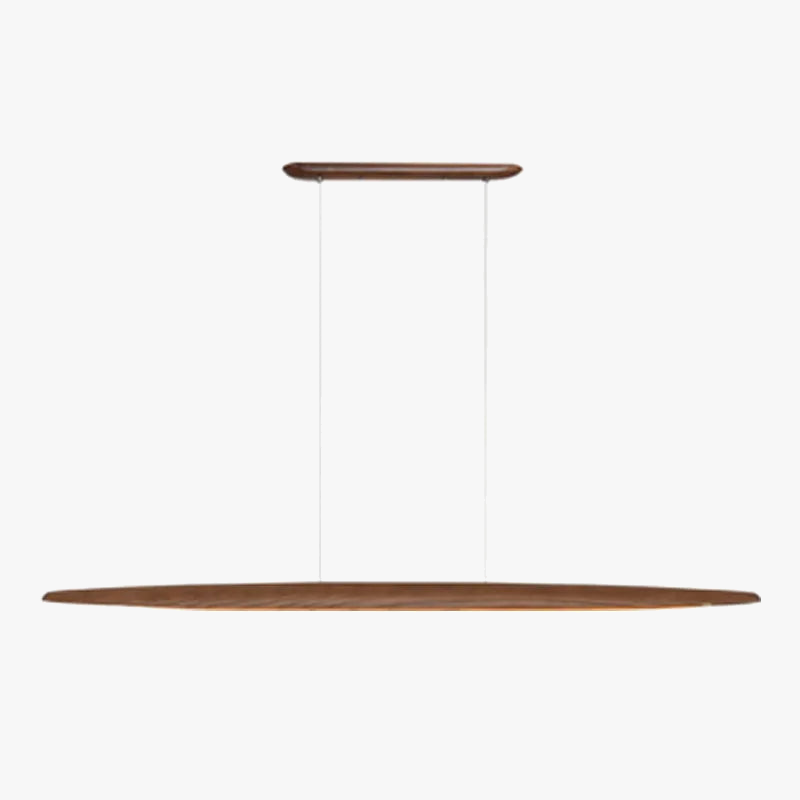 Lustre design en bois led modernes pour îlot de cuisine