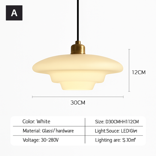 lampes suspendues led modernes art décoratif nordique crème