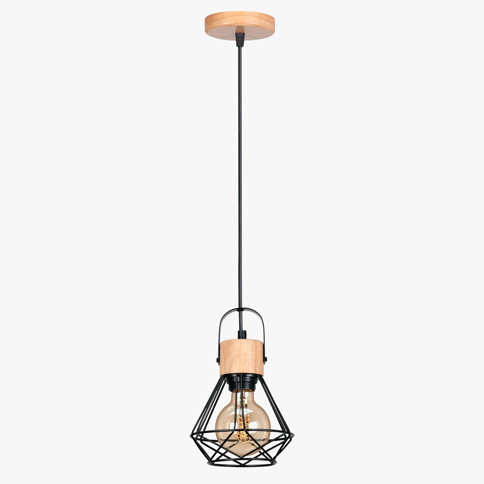 lampes suspendues nordiques en bois pour restaurants bars hôtels cafés