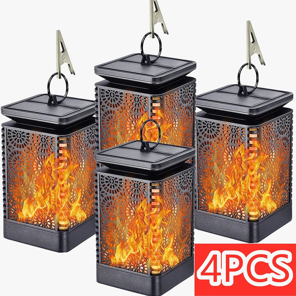 Reheyre Lanterne Vintage à LED à Flamme Vacillante, Fonctionne à