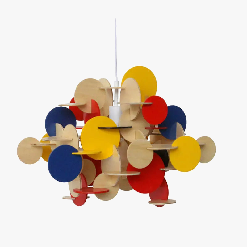Lustre LED coloré Makaron moderne