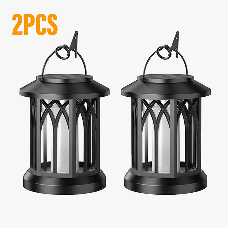 Solaire Lampadaire extérieur - 2PCS Lampes solaires flamme lumière