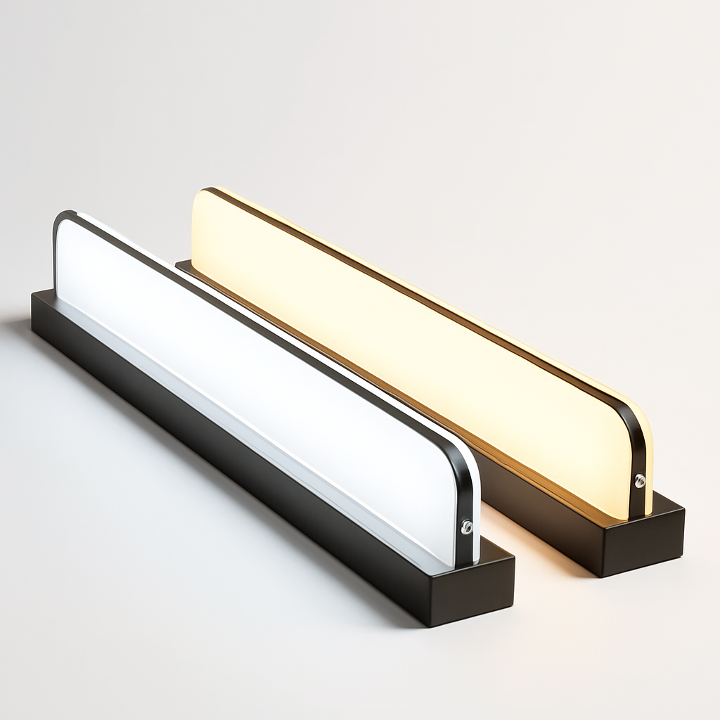 Led miroir lumière moderne salle de bain lampe appliques 42/62/72/120cm acier inoxydable AC85-265V noir blanc appliques LED apliques - vue 7 sur 9