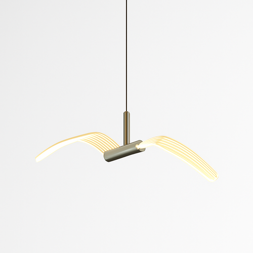Led mouette suspension lumières chambre chevet fond tenture murale lampes pour plafond créatif décor à la maison Suspension Luminaire - vue 5 sur 9