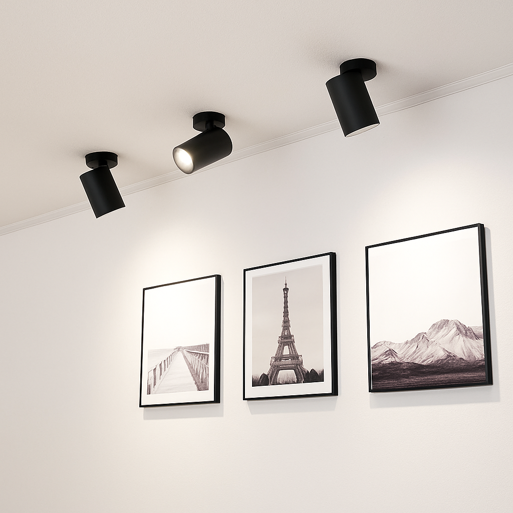 Les Downlights LED COB montés en Surface pliables et rotatifs à 360 ° plafonniers LED 10W15W20W lampes LED éclairage de fond - vue 5 sur 6