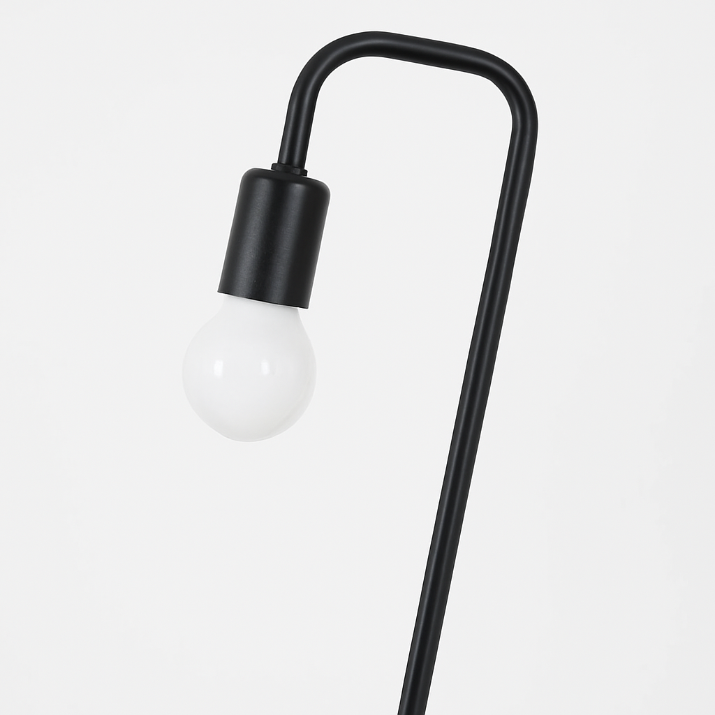 Loft lampe de bureau Vintage E27 noir blanc tige de fer campagne américaine lampes de Table en bois nordique chevet lecture luminaire - vue 6 sur 8
