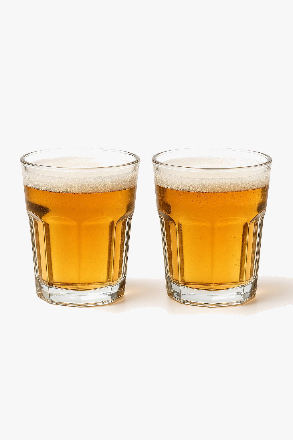 Lot 2 petits verres cocktail shot design epure
