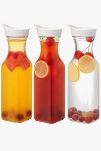 Lot 3 carafes plastique 1 5 l clapet