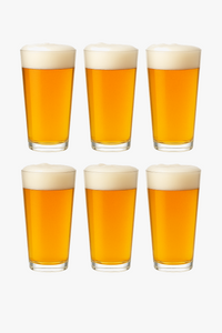 Lot 6 verres design rainuré multi boissons