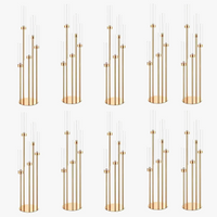 lot de 10 bougeoirs en métal pour décorations de mariage