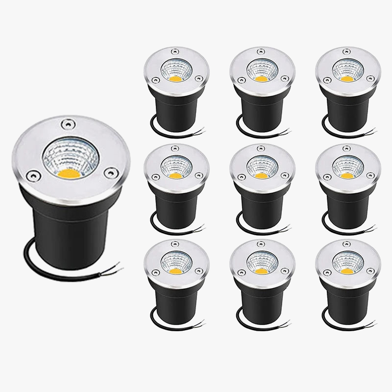 lot de 10 spots led encastrables étanches pour éclairage extérieur