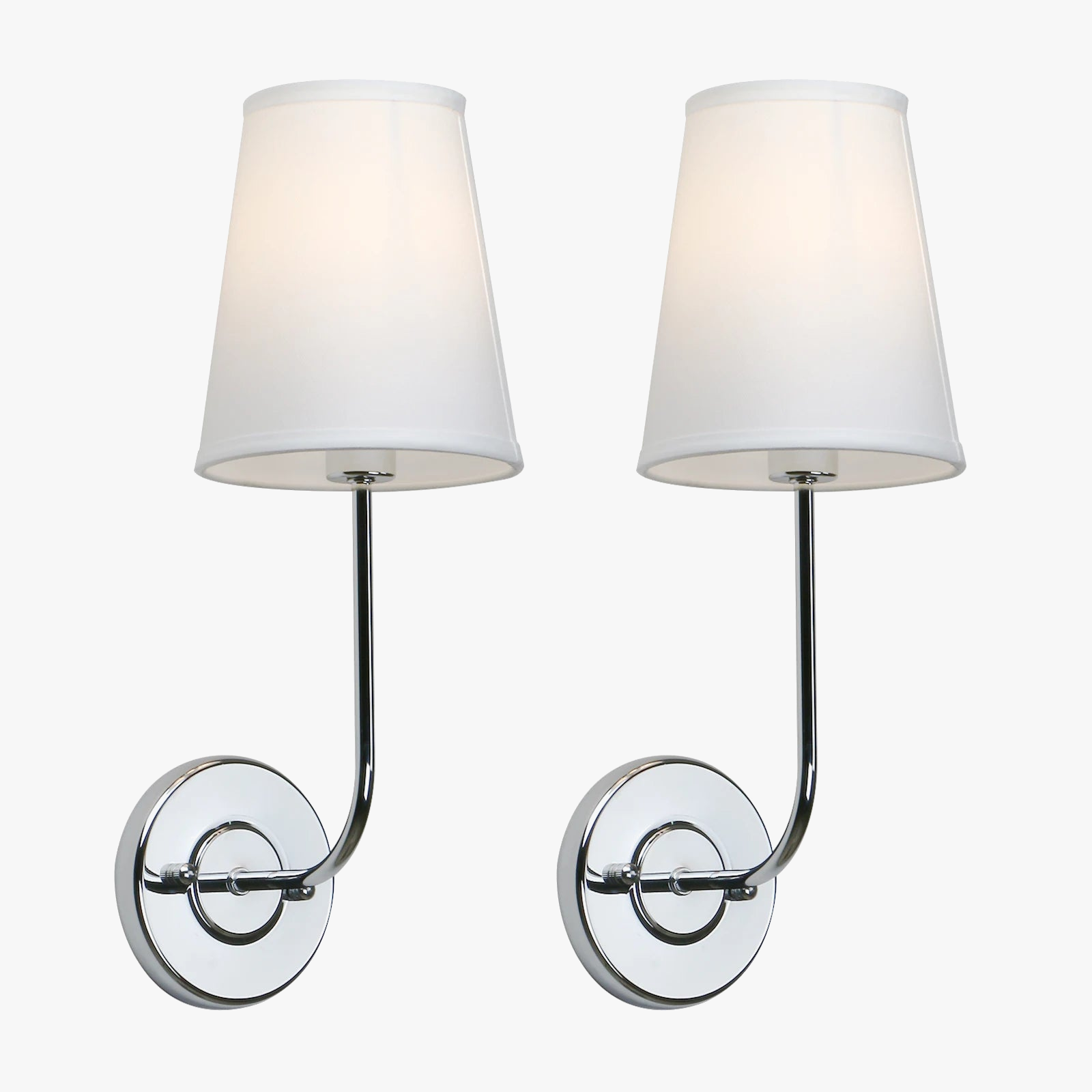 lot de 2 appliques murales industrielles phansthy avec abat-jour en tissu