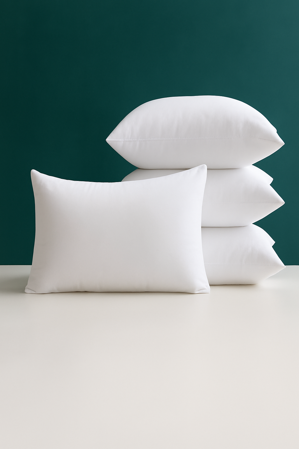 lot de 2 housses de coussin décoratives blanches rectangulaires