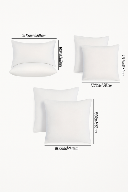 lot de 2 housses de coussin moelleuses et résistantes pour canapé - vue 5 sur 4
