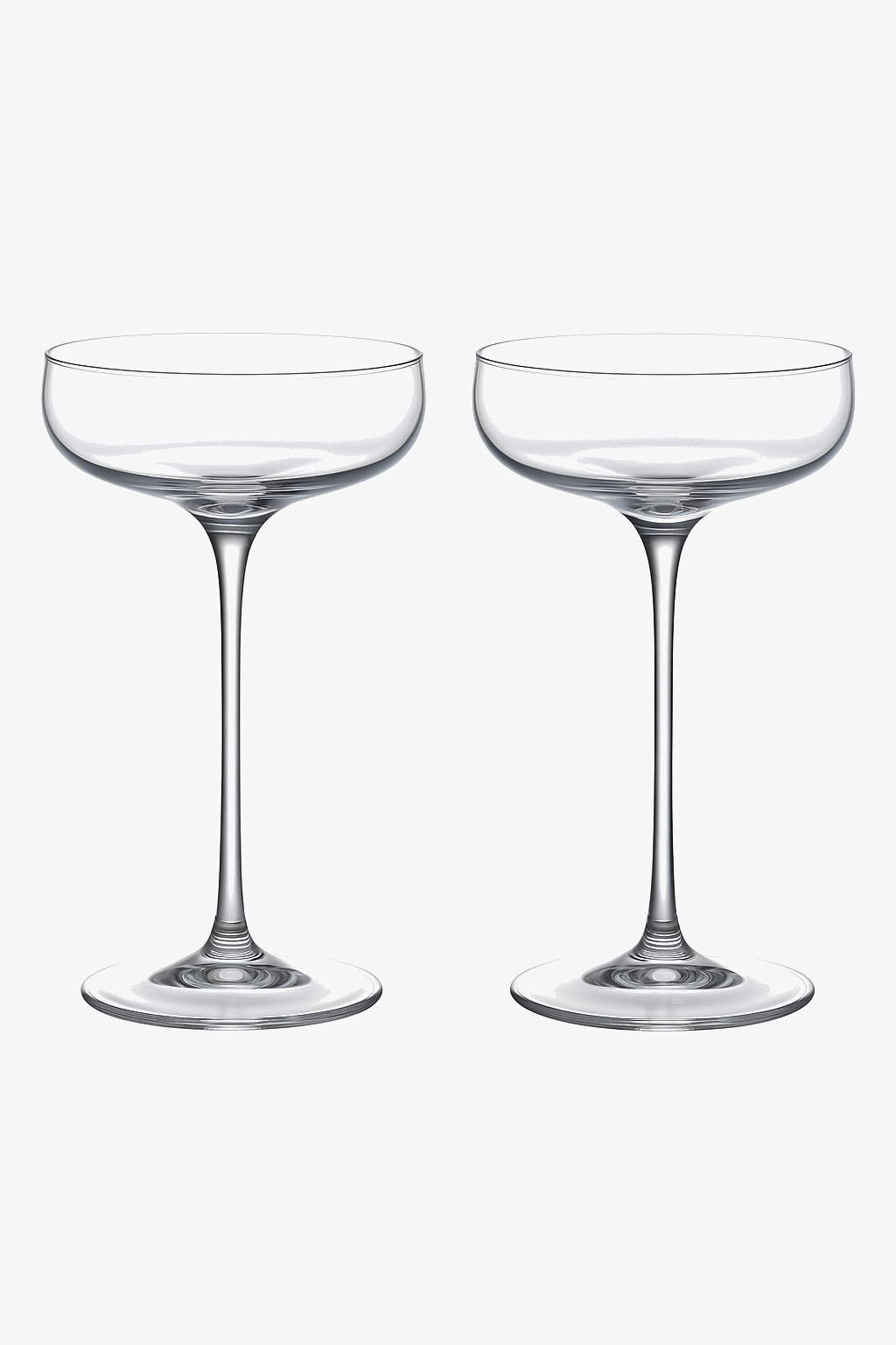 Lot de 2 verres coupe cristal 185 ml