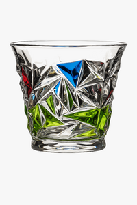 lot de 2 verres cristal gothique zecchin relief