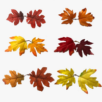 lot de 20 feuilles d'érable artificielles pour décorations d'automne