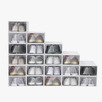 lot de 20 organiseurs pliables en plastique pour chaussures