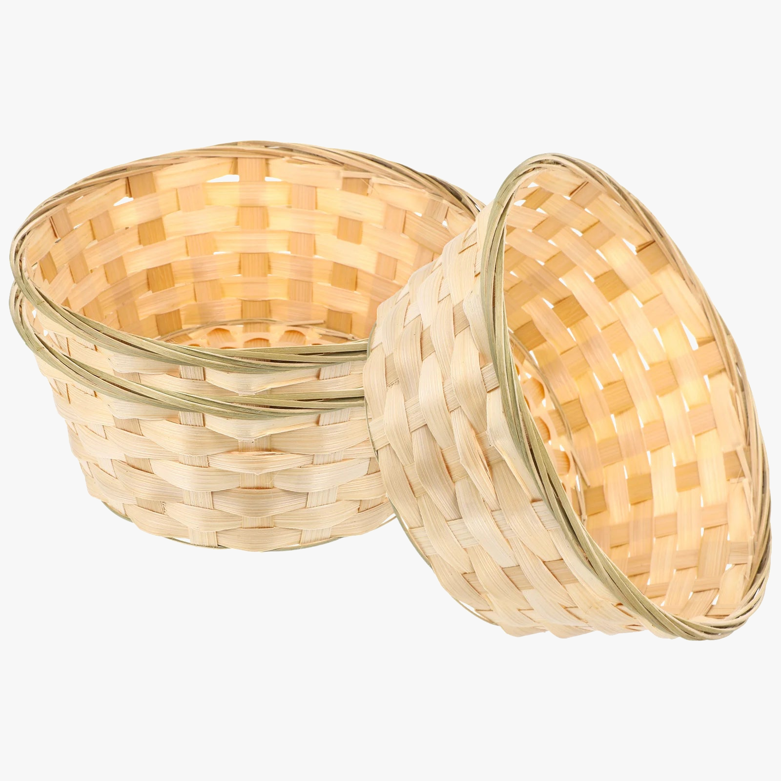 lot de 3 paniers en bambou pour fruits et rangement