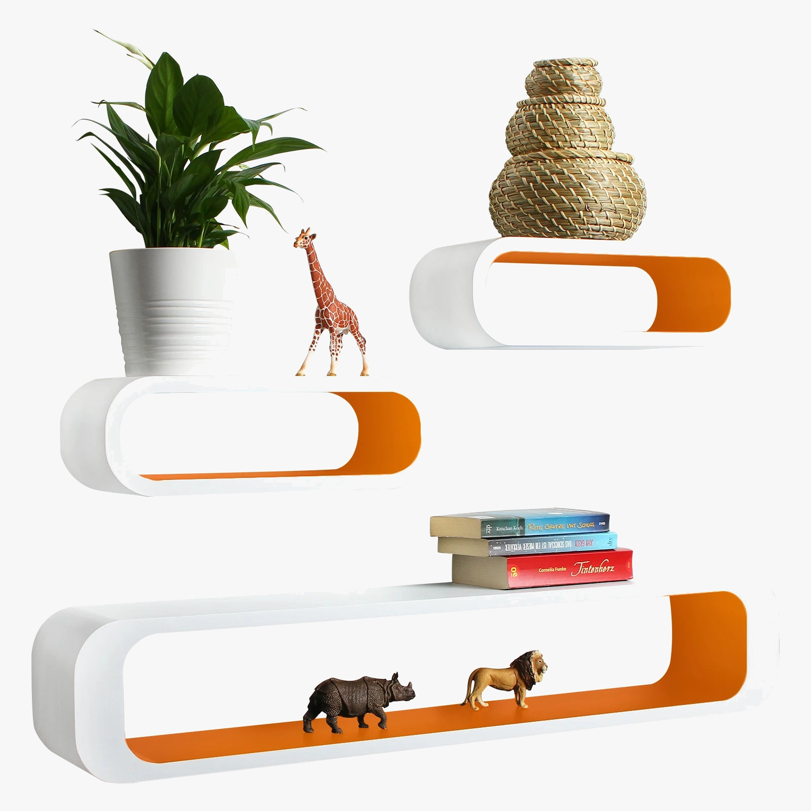 lot de 3 étagères flottantes pour décoration murale intérieure
