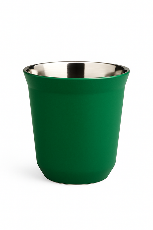 Lot de 4 tasses expresso inox double paroi