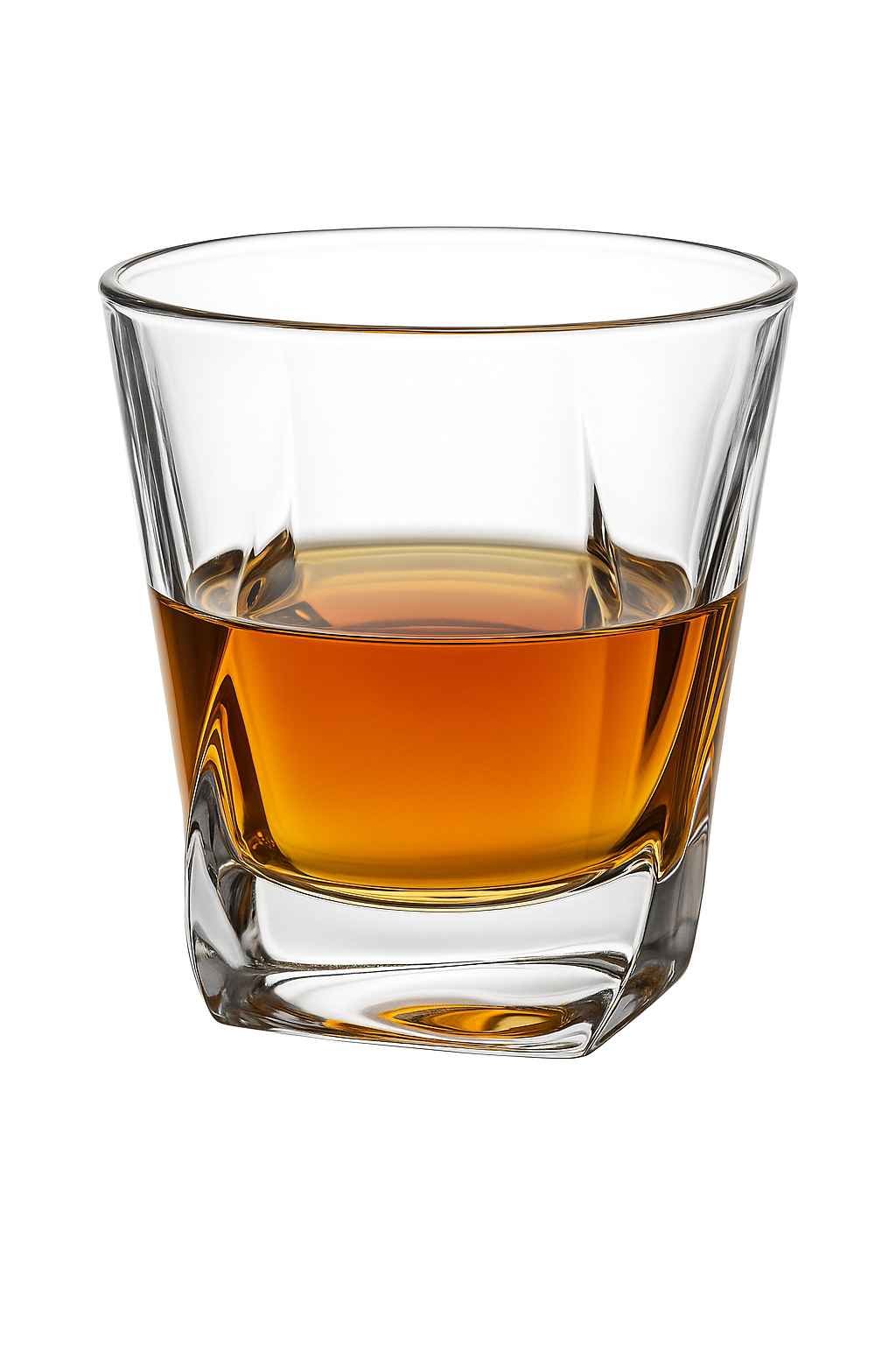 Lot de 4 verres whisky style cristal facette