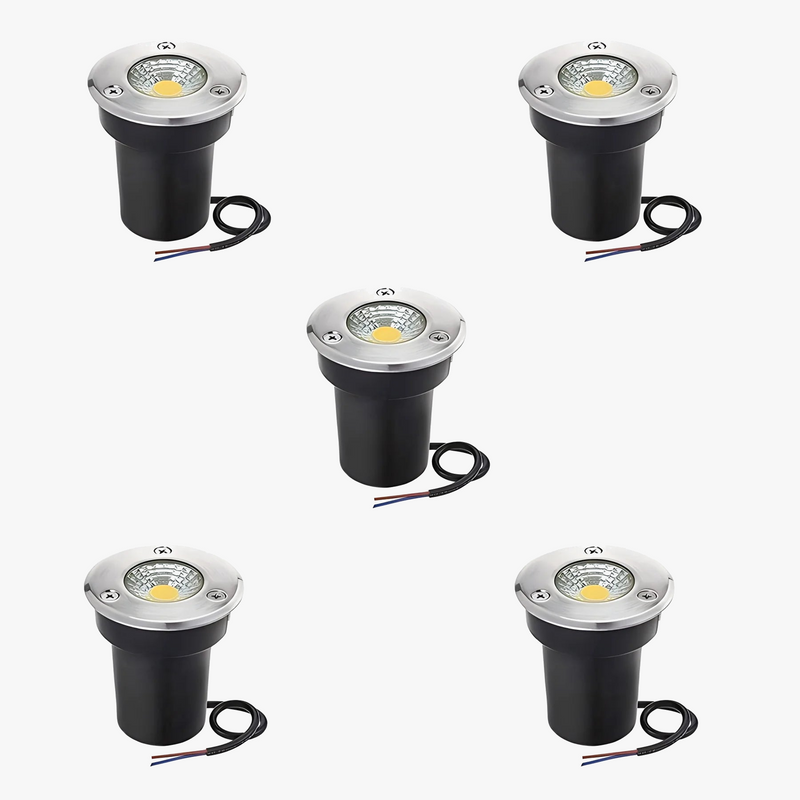 lot de 6 spots encastrés étanches pour extérieur jardin terrasse