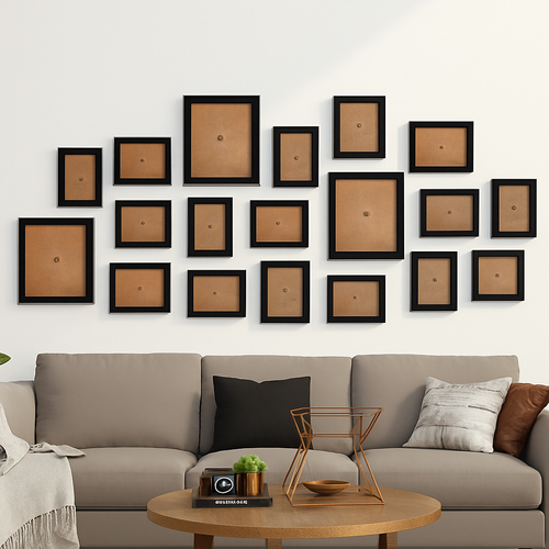 lot de cadres photo en bois pour décoration murale et mariage - vue 14 sur 16