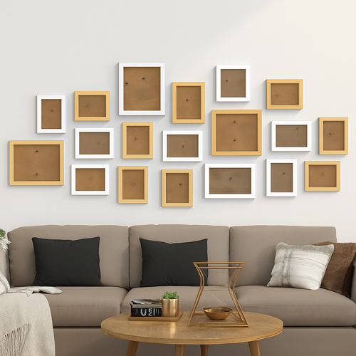 lot de cadres photo en bois pour décoration murale et mariage - vue 16 sur 16