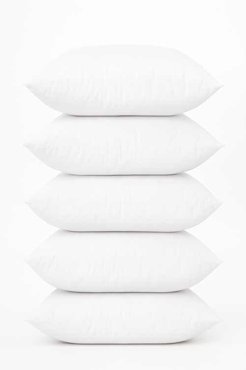 lot de housses de coussin blanches douces confortables 45x45 cm - vue 2 sur 5
