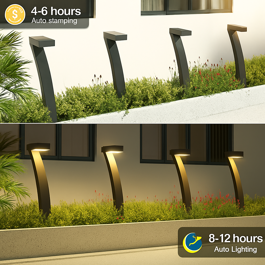 lot de lampes solaires led pour jardin éclairage extérieur décoratif - vue 4 sur 7