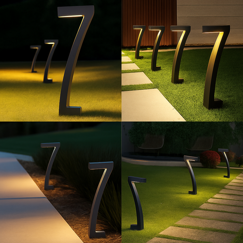 lot de lampes solaires led pour jardin éclairage extérieur décoratif - vue 6 sur 7