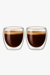 Lot tasses verre double paroi borosilicate thermiques