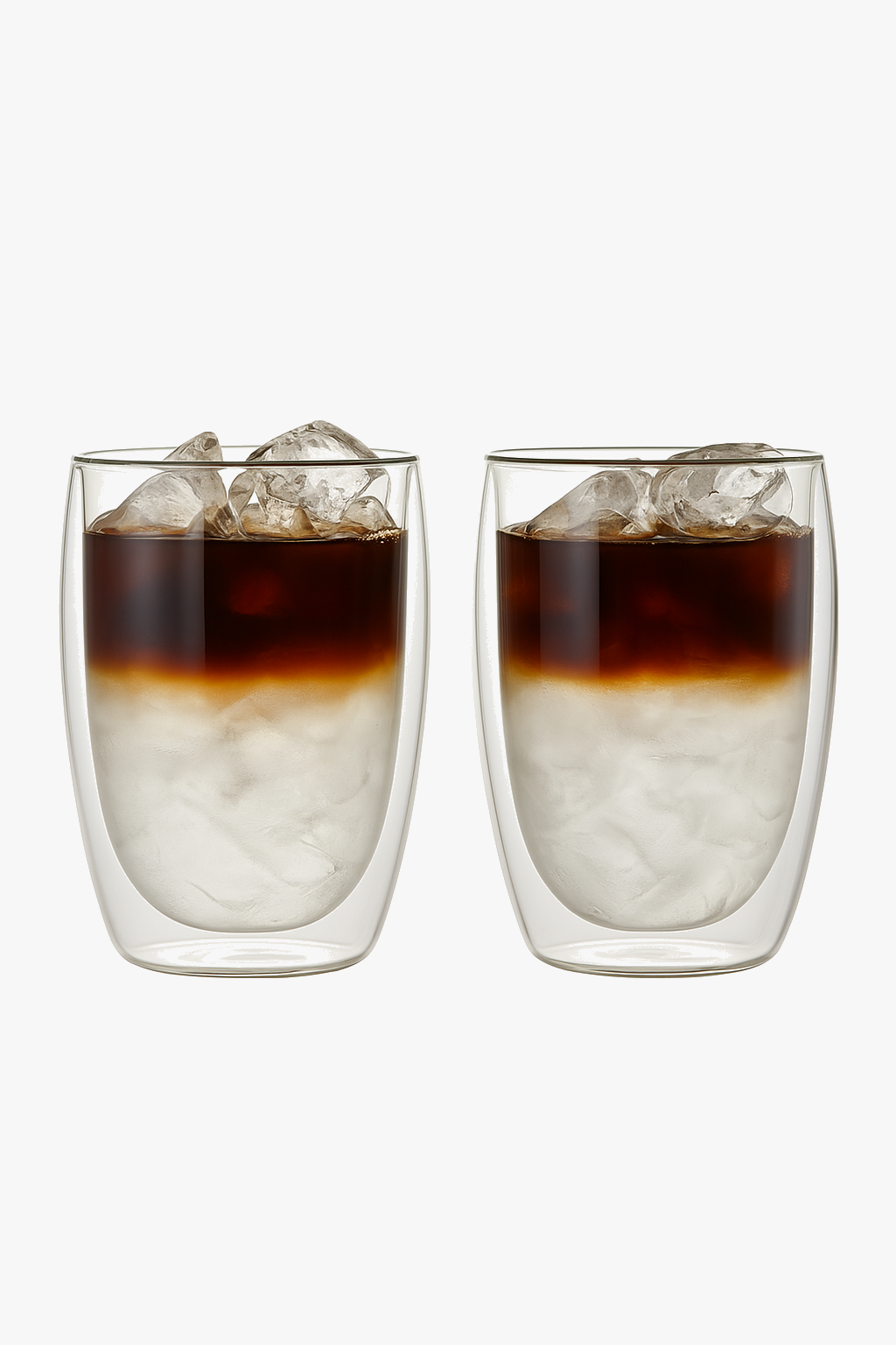 Lot tasses verre double paroi isolantes café thé (lot de 2)